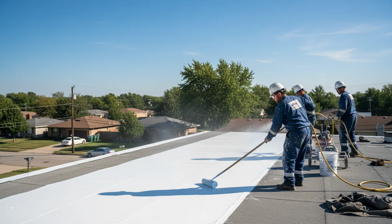 Commercial roof coating in Worthville, KY near me